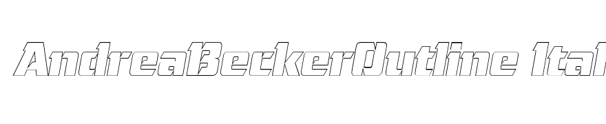 AndreaBeckerOutline Italic