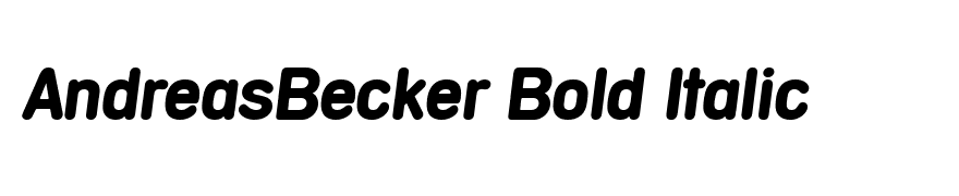 AndreasBecker Bold Italic