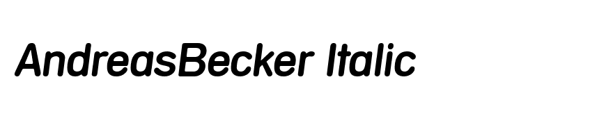 AndreasBecker Italic
