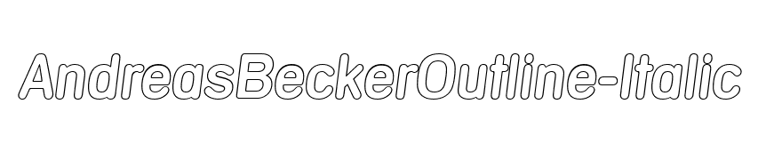 AndreasBeckerOutline-Italic