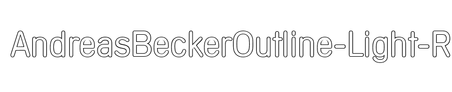 AndreasBeckerOutline-Light-Regular