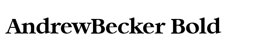 AndrewBecker Bold