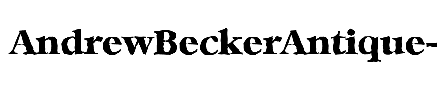 AndrewBeckerAntique-ExtraBold-Regular
