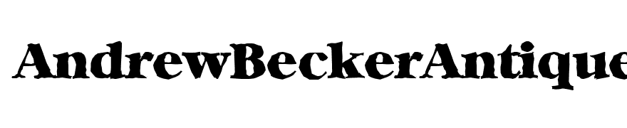 AndrewBeckerAntique-Heavy-Regular