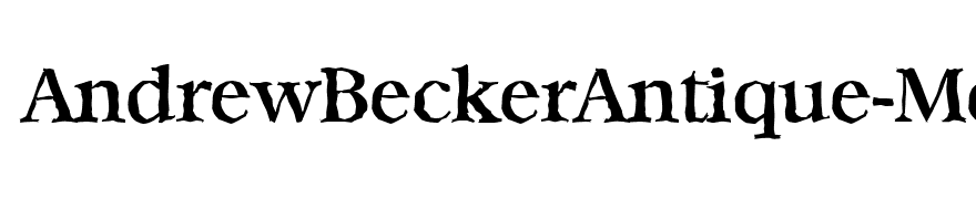 AndrewBeckerAntique-Medium-Regular
