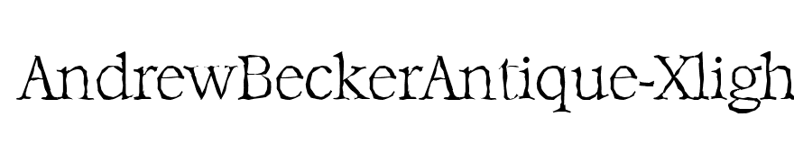 AndrewBeckerAntique-Xlight-Regular