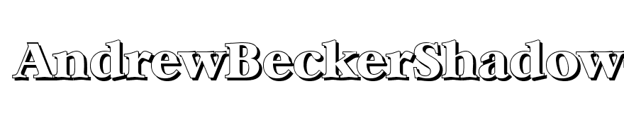 AndrewBeckerShadow-ExtraBold-Regular