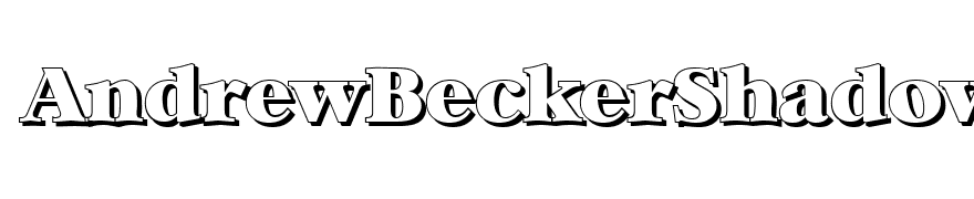 AndrewBeckerShadow-Heavy-Regular