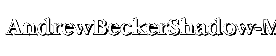 AndrewBeckerShadow-Medium-Regular