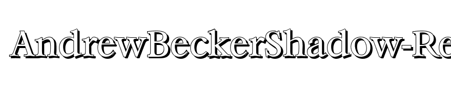 AndrewBeckerShadow-Regular