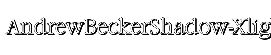 AndrewBeckerShadow-Xlight-Regular