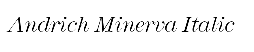 Andrich Minerva Italic