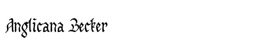 Anglicana Becker