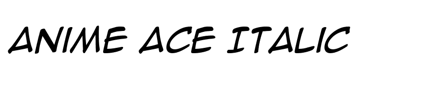 Anime Ace Italic