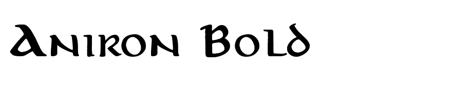 Aniron Bold