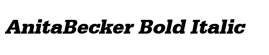 AnitaBecker Bold Italic