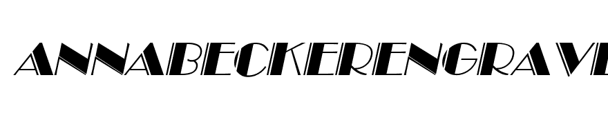 AnnaBeckerEngraved Italic