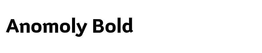 Anomoly Bold