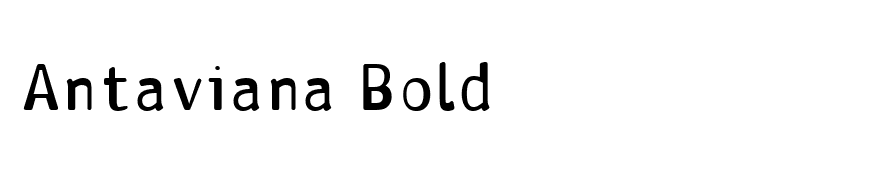 Antaviana Bold