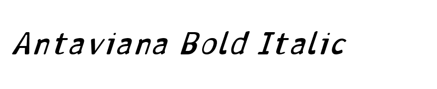 Antaviana Bold Italic