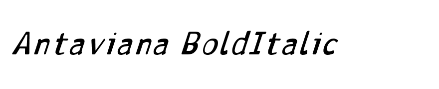 Antaviana BoldItalic