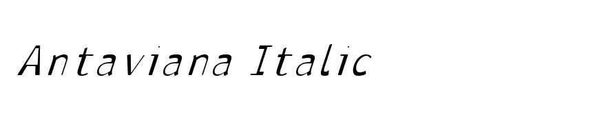 Antaviana Italic