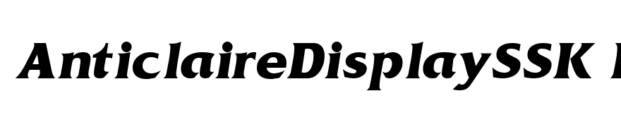 AnticlaireDisplaySSK Italic