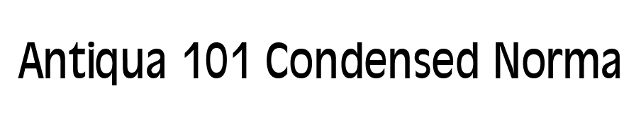 Antiqua 101 Condensed Normal