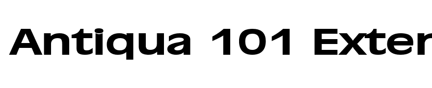Antiqua 101 Extended Bold