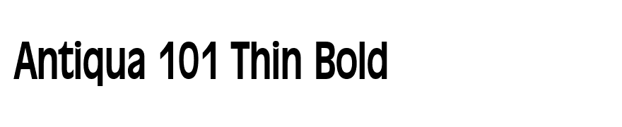 Antiqua 101 Thin Bold