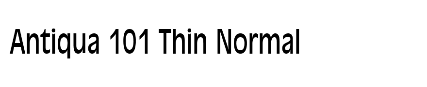 Antiqua 101 Thin Normal