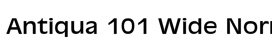 Antiqua 101 Wide Normal