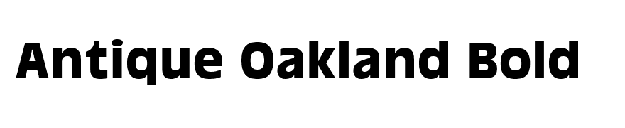 Antique Oakland Bold