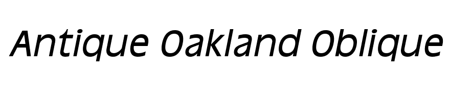 Antique Oakland Oblique