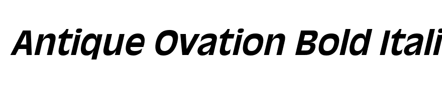 Antique Ovation Bold Italic