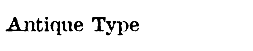Antique Type