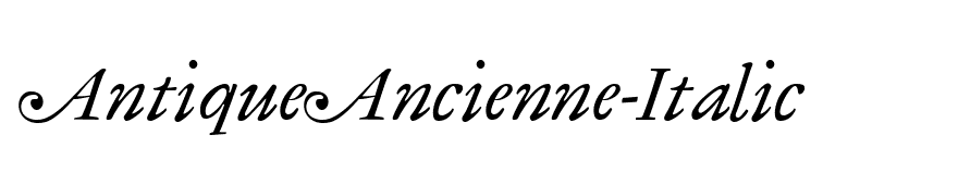 AntiqueAncienne-Italic
