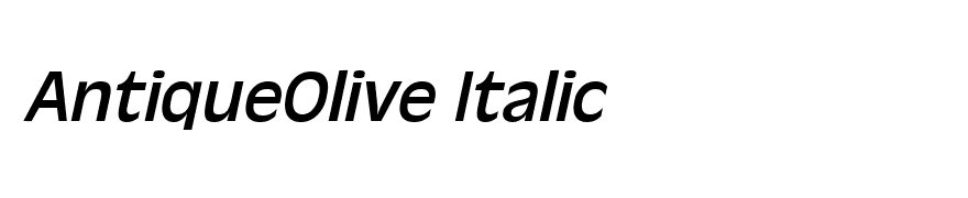 AntiqueOlive-Italic