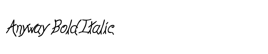 Anyway BoldItalic