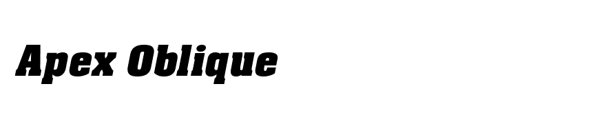 Apex Oblique
