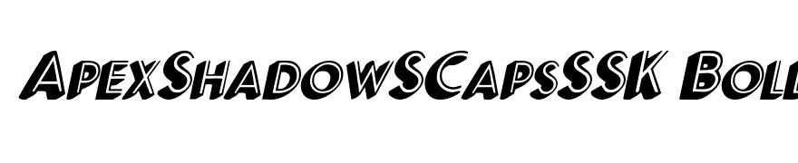 ApexShadowSCapsSSK BoldItalic