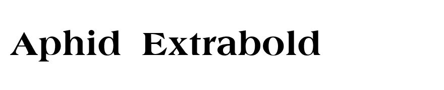 Aphid Extrabold