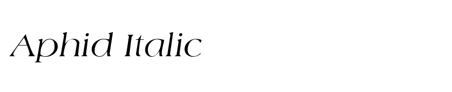 Aphid Italic