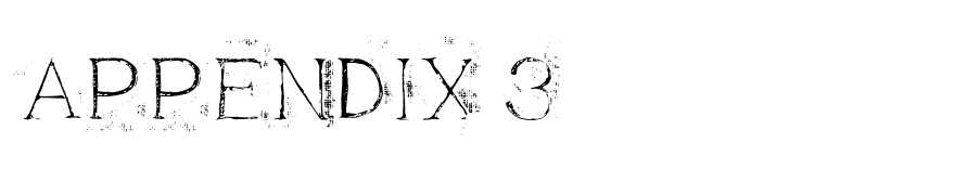 Appendix 3
