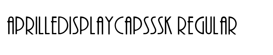 AprilleDisplayCapsSSK Regular