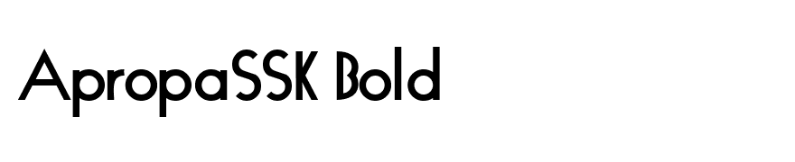 ApropaSSK Bold