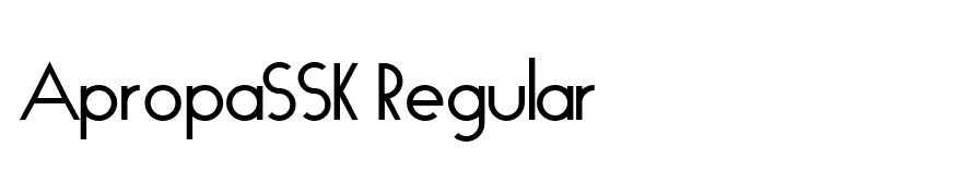 ApropaSSK Regular