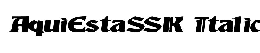 AquiEstaSSK Italic