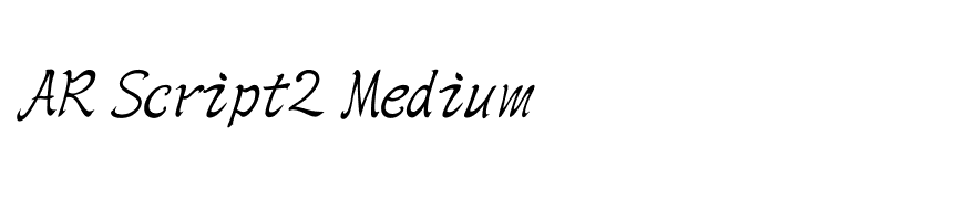 AR Script2 Medium