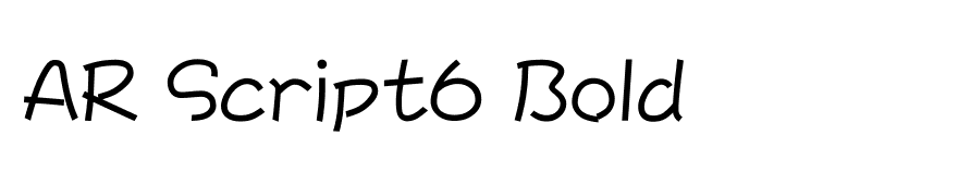 AR Script6 Bold